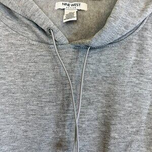 Nine West Active Gray Hooded Sweatshirt 2X Pullover
